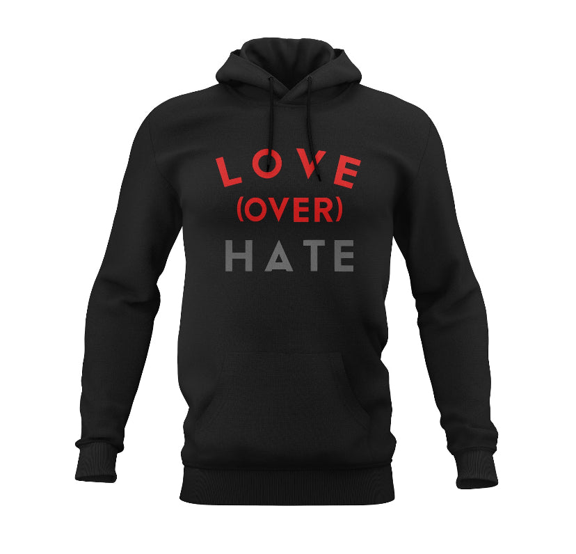 Love Over Hate Men's Hoodie